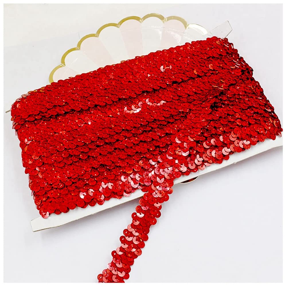 Letsinstyle 10 Yards Elastische Paillettenbandbesä Produktbild-Vorschau 6