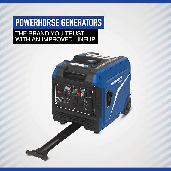 Powerhorse Inverter Generator, 8000 Surge Watts, 6000 Rated Watts, 62dB, Dual Fuel