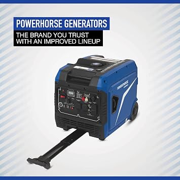 Powerhorse Inverter Generator, 8000 Surge Watts, 6000 Rated Watts, 62dB, Dual Fuel