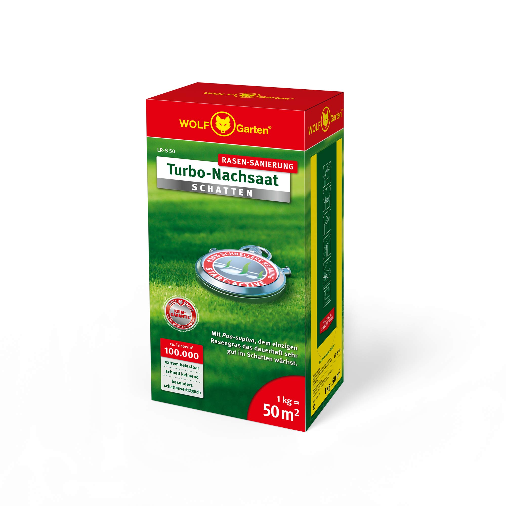 Wolf-Garten Lr-S 50 Turbo-Nachsaat Schatten Per 50Qm