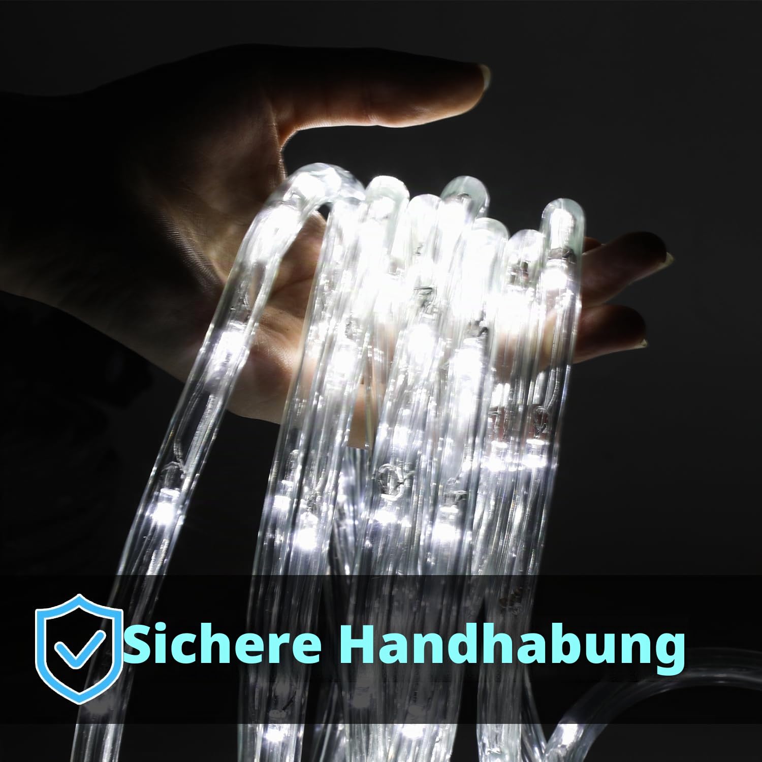 50M Kaltweiß Lichterschlauch Aussen Innen, LED Schlauch Außen Lichtschlauch mit Timer und 8 Modi, Lichterkette für Garten Party Hochzeit Weihnachten Deko, 1200 LEDs | 1200 LEDs,8 Lichtmodi,6-Std.-Timer,Speicherfunktion,flexibler PVC-Schlauch,für innen und