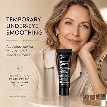 Instant Eye Tightener Cream for Under Eye Bags & Puffiness, Temporary Firming Eye Cream for Fine Lines & Crow's Feet, Lightweight Formula, 1 Fl Oz