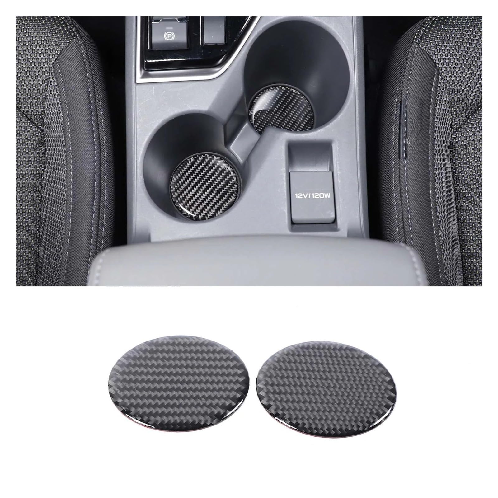 Interior Mouldings for Subaru for Crosstrek 2024 Black Carbon Fibre Car Interior Decoration Trim Frame Stickers Car Accessories Car Accessory(I-a)