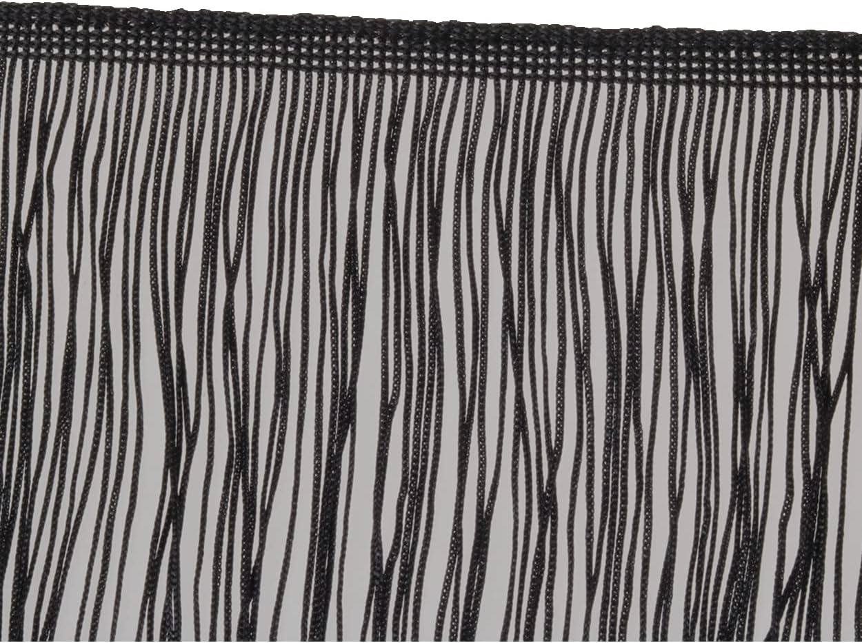 Fringe Trim Lace Polyerter Fibre Tassel 6inch Wide 10 Yards Long for Clothes Accessories Latin Wedding Dress DIY Lamp Shade Decoration Black