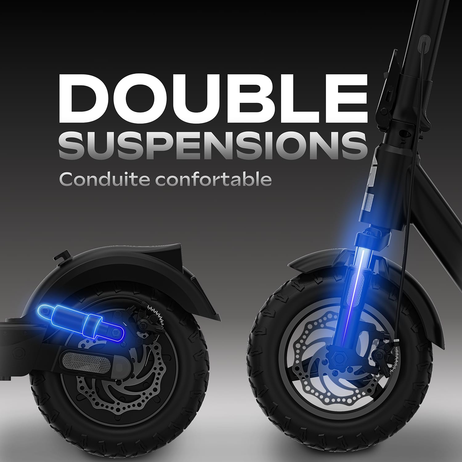 Trottinette Électrique Adulte UrbanGlide Ride 500CT – Autonomie 70km – Batterie 48V/15Ah – Pneus 10'' Off-Road – Poids 21,7kg