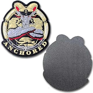 US Navy Chief Anchored Air Warfare Patriotic 3.5" Morale PVC Patch