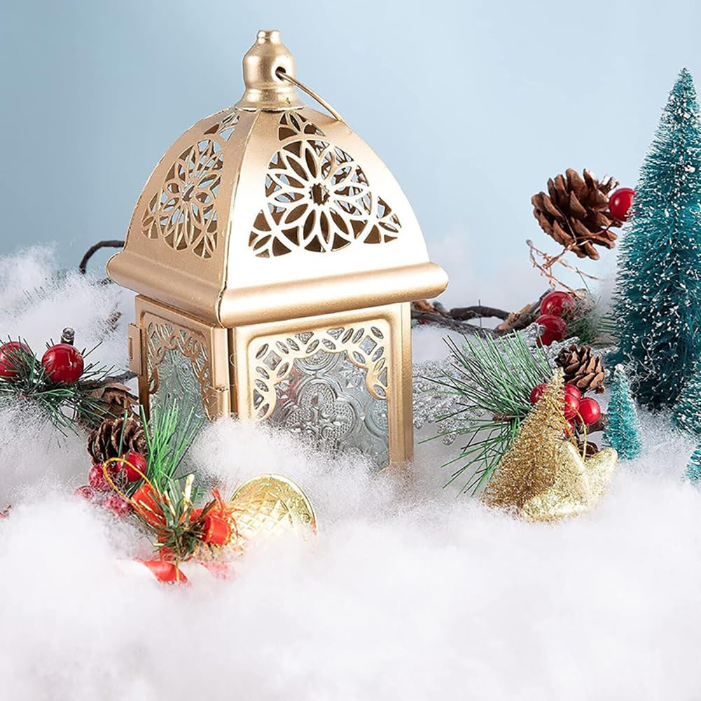 200g Fluffy Artificial Snow Soft Fake Snow Faux Christmas Tree Snow Winter Snow Material Craft Snow Fiber False Snow Ornaments Realistic Indoor Snow for Holiday Decoration