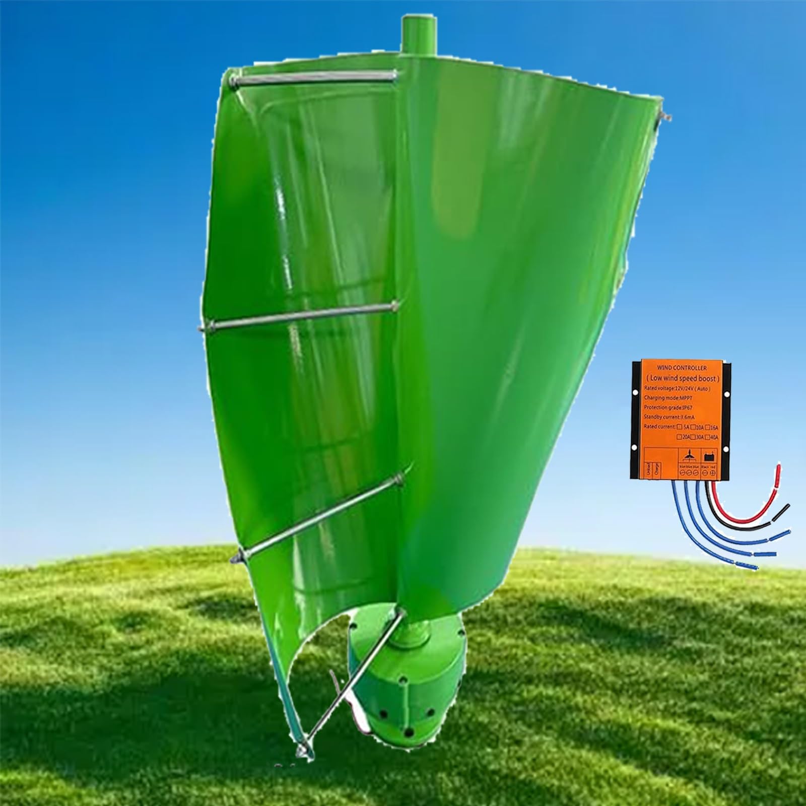 12 V, 16000 W, wolnostojący, pionowy generator wiatru, zestaw do lewitacji magnetycznej z kontrolerem MPPT, do oświetlenia domowego, miejskiego i rzecznego