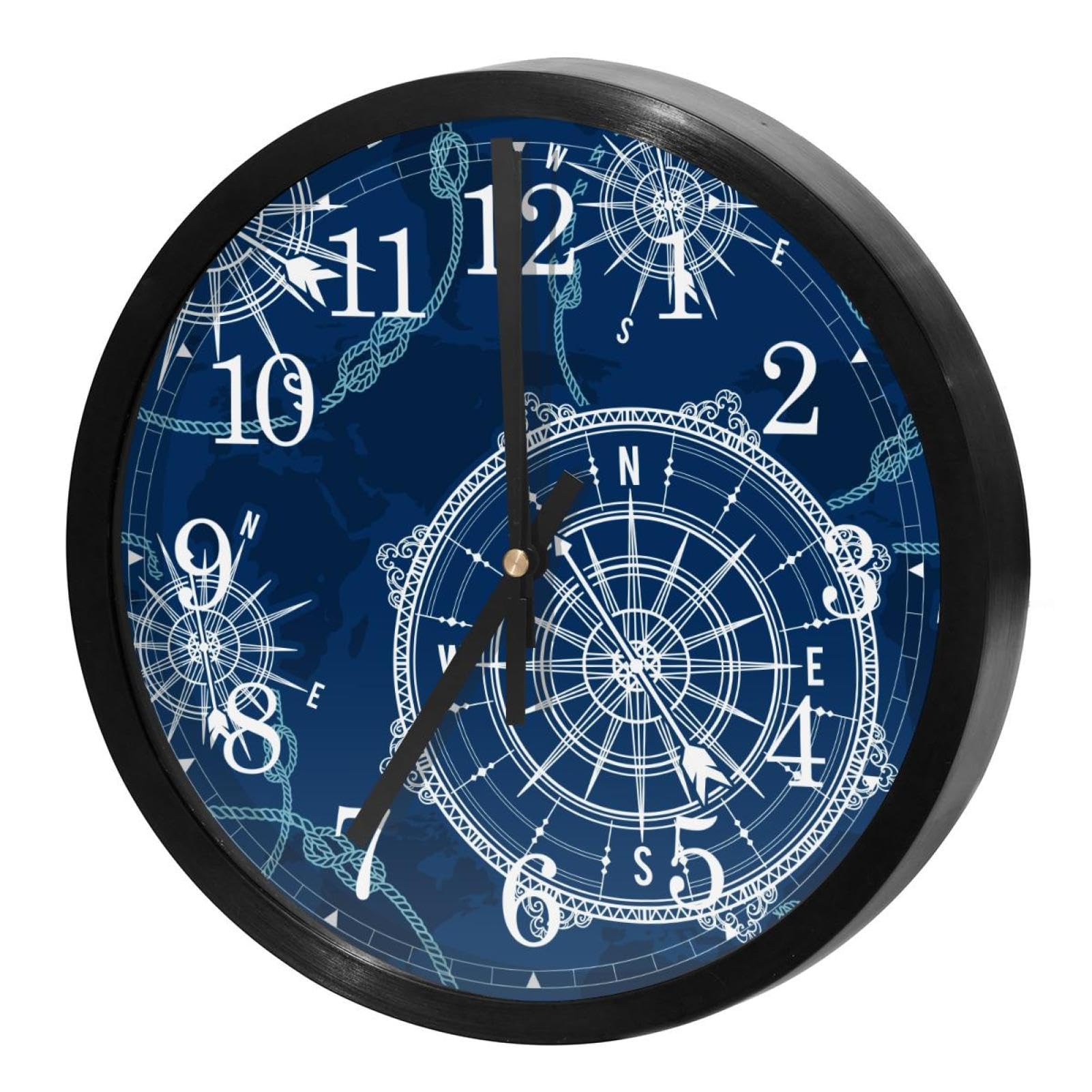 Horloge murale silencieuse sans tic-tac à mécanisme quartz précis pour chambre et bureau