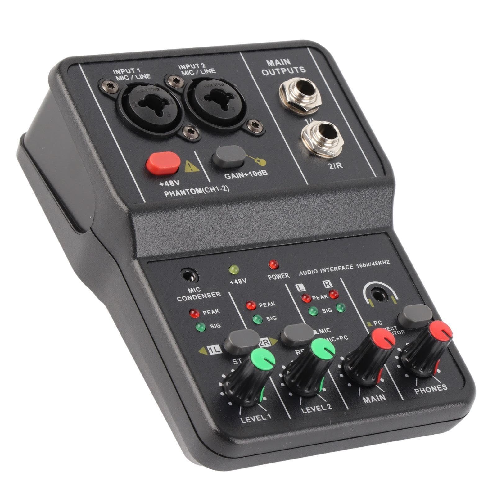 Kontroler DJ-ski, Konsola miksera z kartą dźwiękową USB 48 V - kompaktowy mikser
