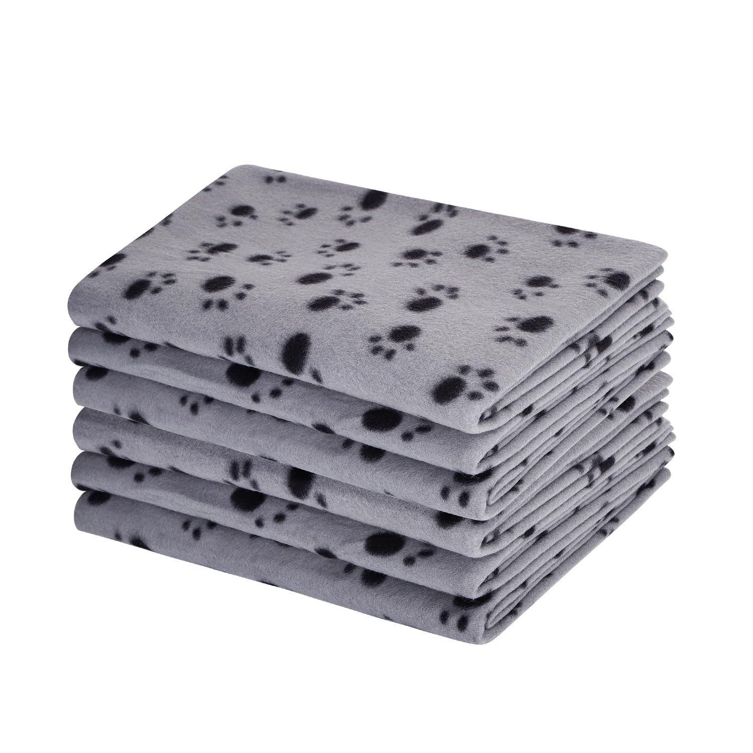 Nobleza - 6*Manta para Perros Mascotas Manta Sofa Suave Manta para Mascotas Perros Gatos Cálida Protección para Sofá, Cama, Lavable a Máquina, Gris, 75 * 75cm