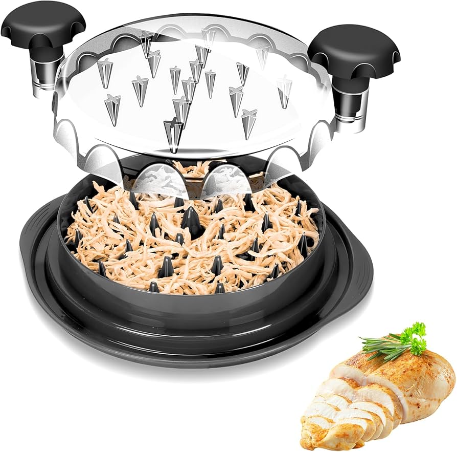 Trituradora de pollo, herramienta trituradora de pechuga de pollo con cubierta transparente Picadora de Pollode carne visible giratoria Desmenuzador Chicken Shredder para Verduras Carne de Cerdo Pollo : Amazon.es: Hogar y cocina