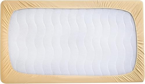 Miniatura 7 de Paquete de 2 sábanas bajeras para cuna, 100% algodón, de jersey de algodón, para colchón estándar de cuna de niños y niñas, ultra suaves,