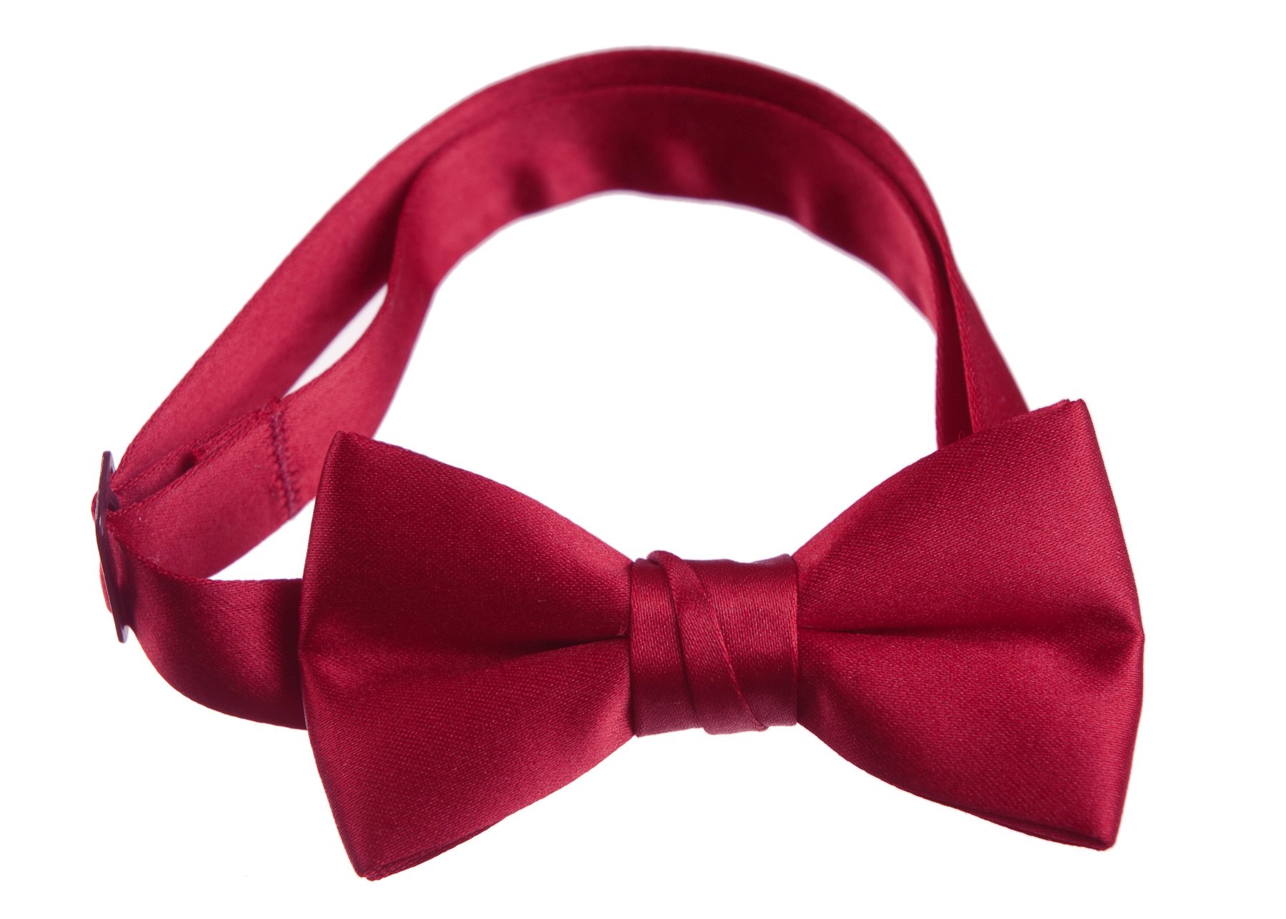 Tuxedo Park Boys' Deluxe Satin Bow Tie Tuxedo One Size Solid Red