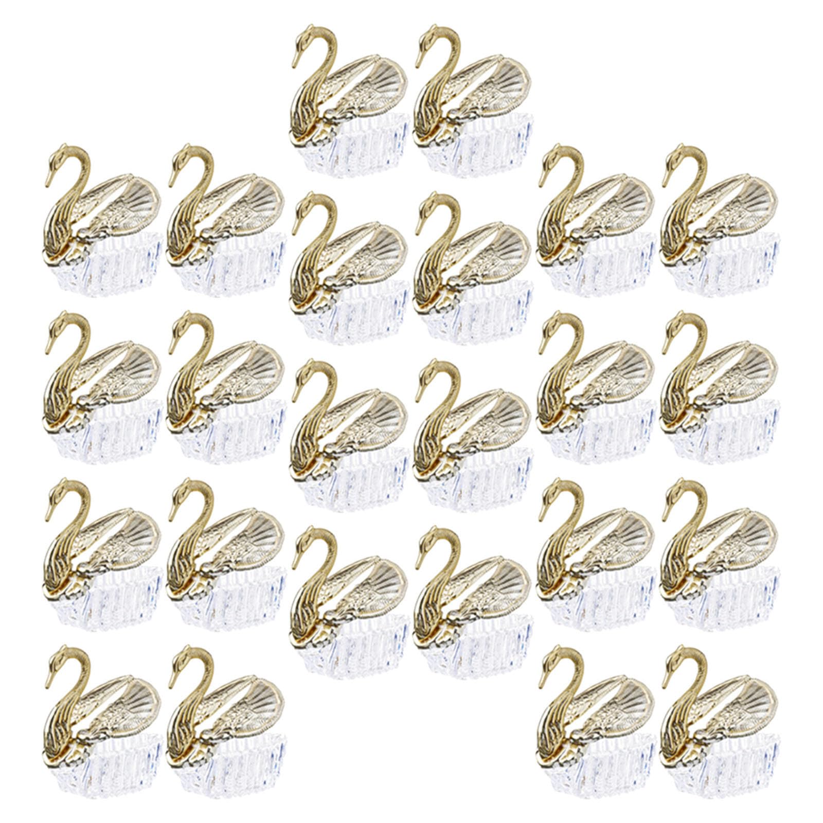 GANAZONO Kleine Geschenke für Hochzeit 24 Stück Europäische Stil Bonbonieren aus Acryl mit Feiner Verarbeitung und Einzigartiger Form als Aufbewahrungsbox für Süßigkeiten bei Hochzeiten