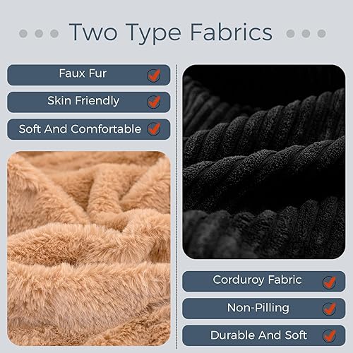 Miniatura 7 de MAXYOYO Puf gigante, puf de relleno con relleno, silla grande para sala de estar para adultos, sofá grande perezoso con silla de piso con bolsillo