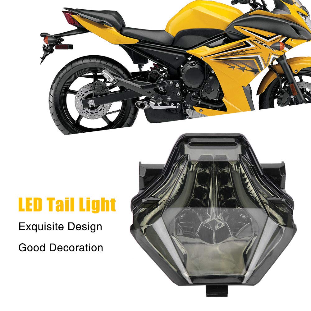 KIMISS Motocykl LED Migające światło tylne do MT-07 FZ-07 YZF-R3 YZF-R25(czerwony)