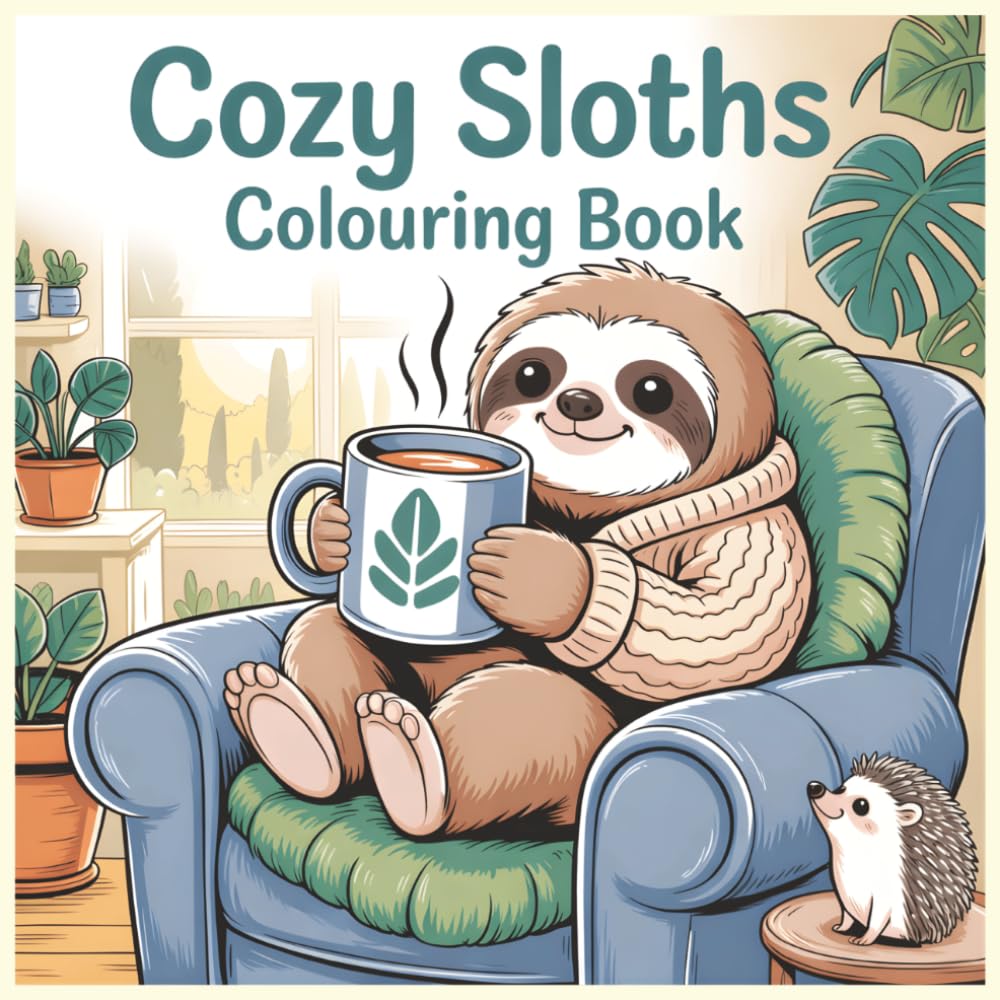 Cozy Sloths Coloring Book for Unwinding