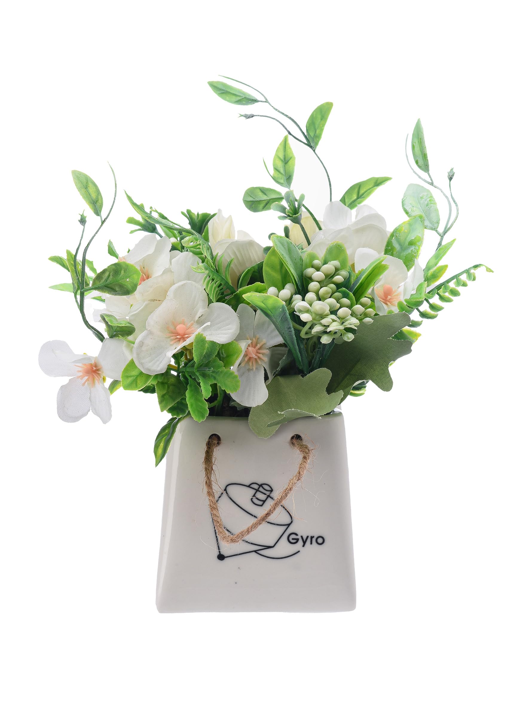 Artificial Plant With Pot 15X17X15Cm White