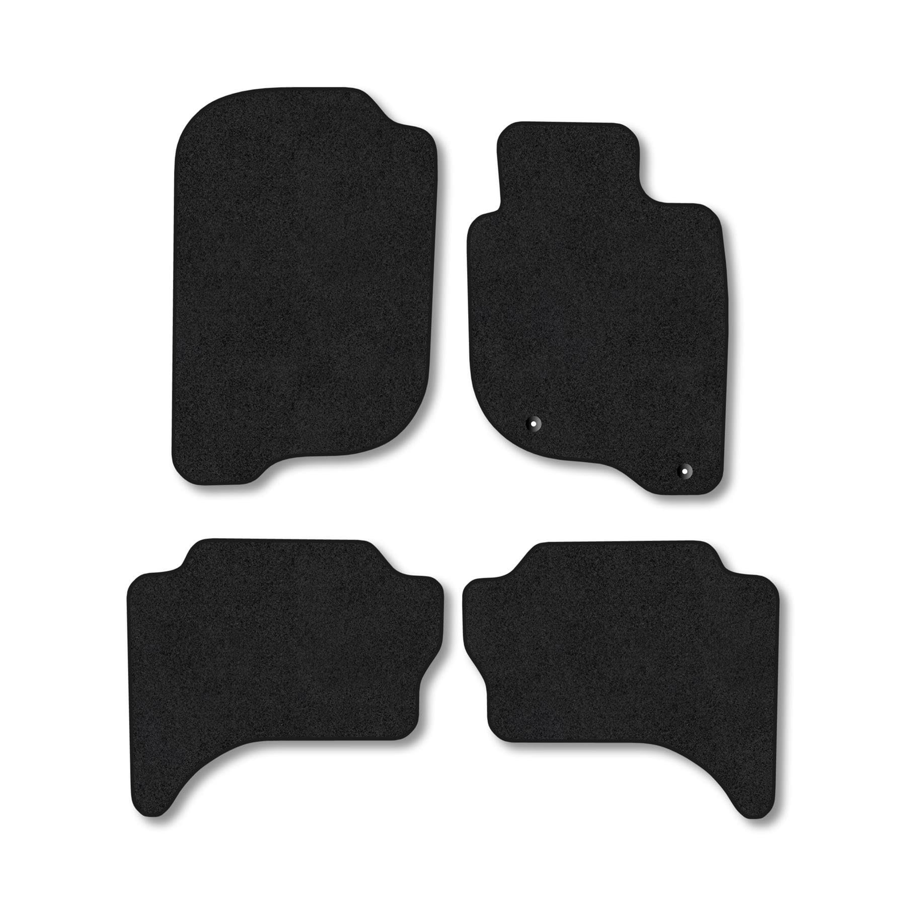 Mitsubishi L200 (2015-2021) [Double Cab] Van Mats Accessories Tailored Fit Carpet Car Floor Mats Non Slip Black Trim Compatible Accessory Anti Slip Full Coverage Granulated Backing Hand-Finished