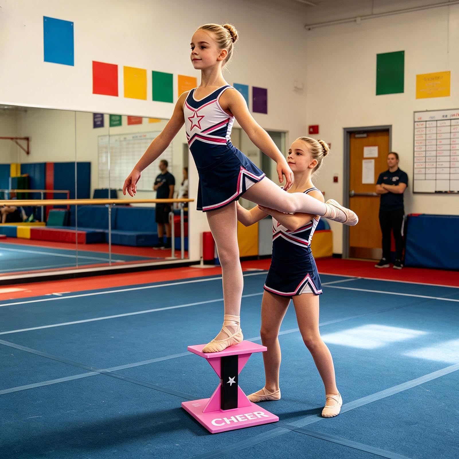 Sprzęt do treningowych stuntów cheer Drewniany stabilny antypoślizgowy