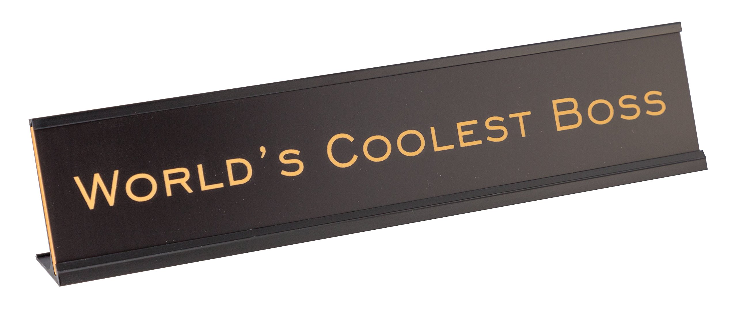 All Quality World's Coolest Boss 2"x10" Novelty Nameplate Desk Sign