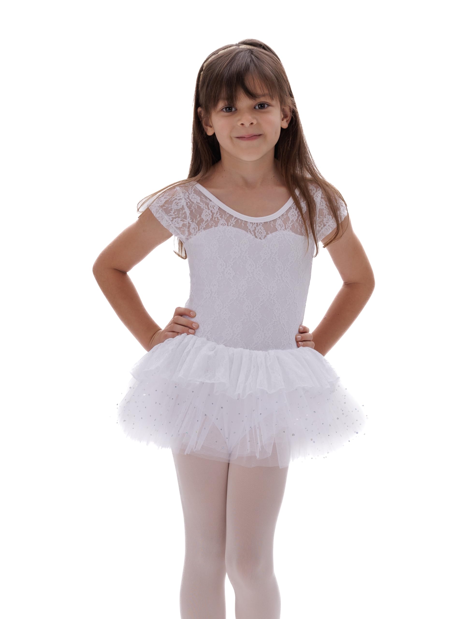 IKAANYA Girls Tutu Dress with Lace - Ideal for Ballet, Dance, Performance, Stage wear, Party, Dress up Ages (3-12)-image-27