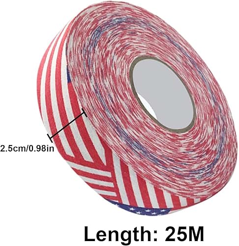 Miniatura 2 de Cinta de lacrosse de 1.0 in x 82.0 ft, cinta protectora de hockey cinta de lacrosse cinta de agarre de hockey para palo de seguridad deportiva