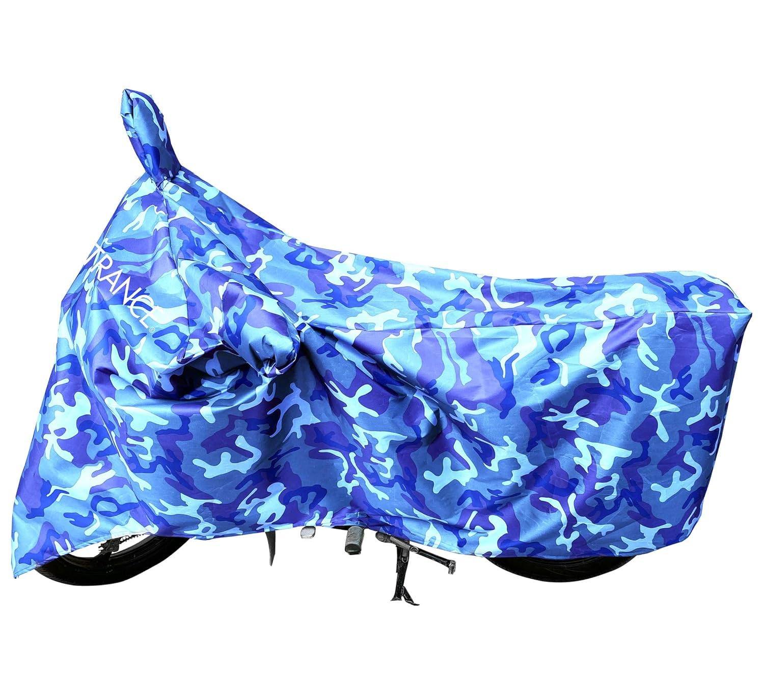 Mototrance Jungle Waterproof Bike Cover Compatible with All Bikes | Heat Resistant | Premium Material | Mirror Pockets | Prevents Rusting of Engine | Bike Accessories (Blue) (B08JGH92PX) Amazon Price History, Amazon Price Tracker
