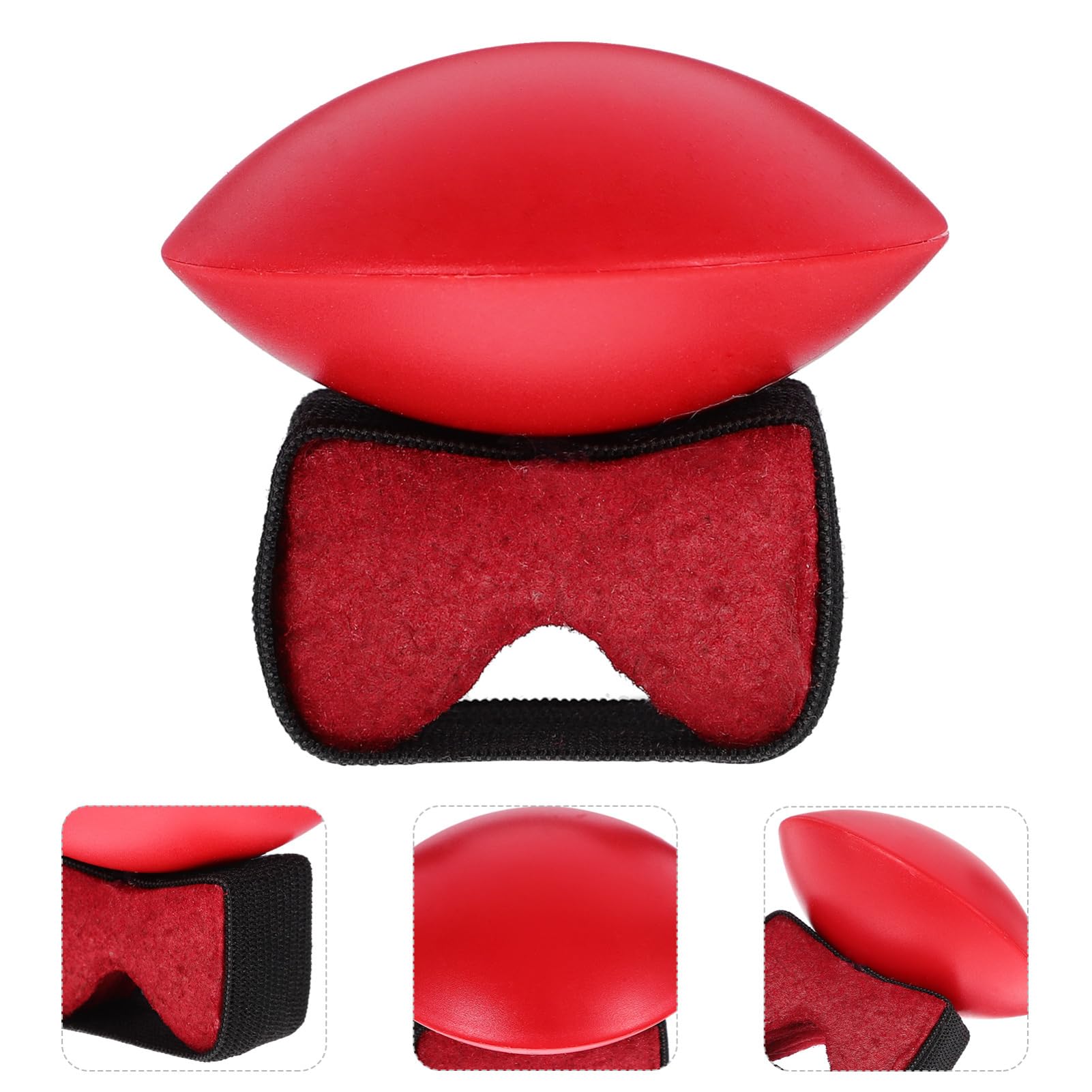 ERINGOGO Leichter Kunststoff Finger Shaker in Rot mit Sandfüllung zur Sinne Afrikanisches Trommelzubehör für Zuhause und Kindergarten