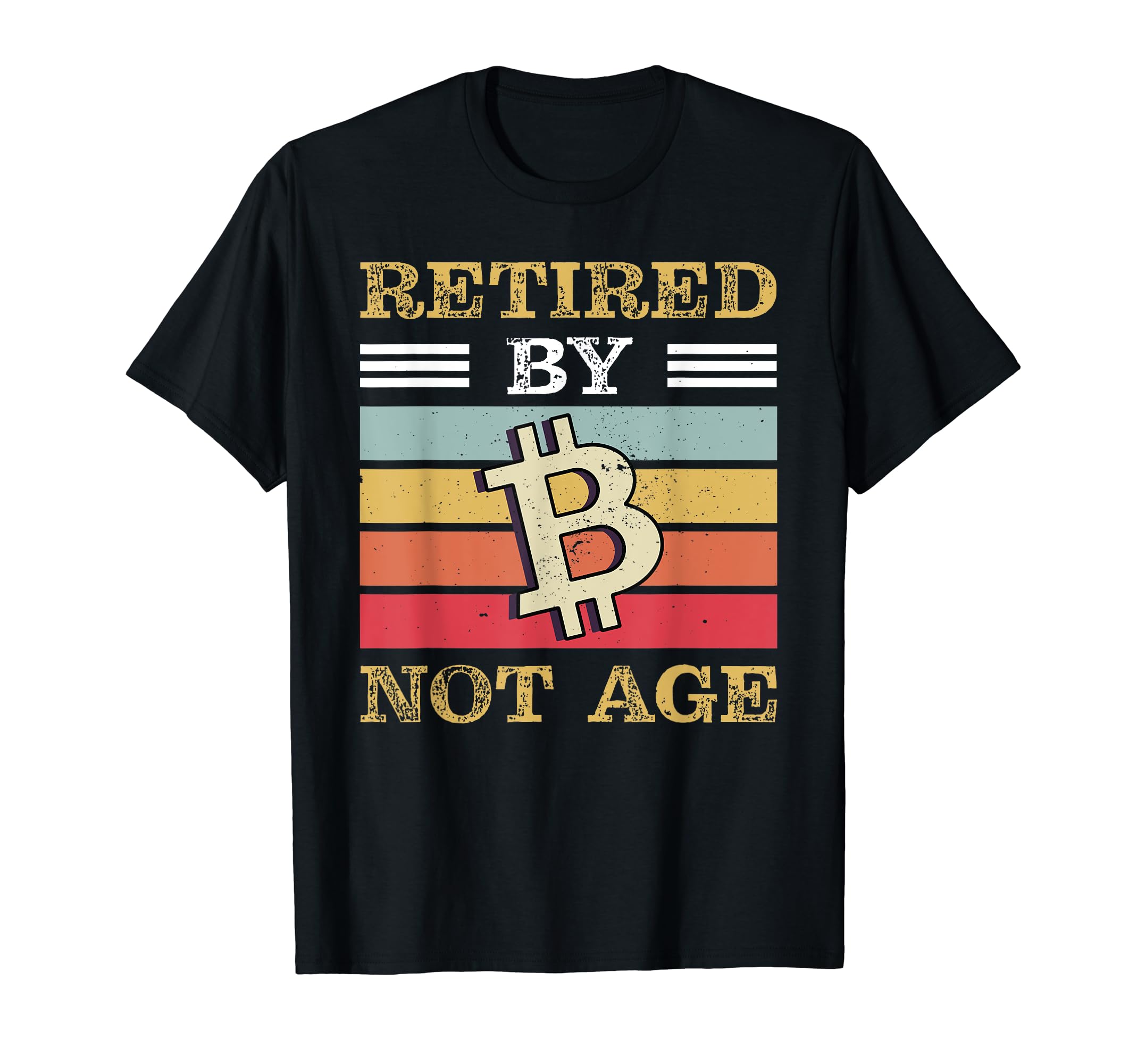 Amazon | 年齢ではなくビットコインで引退|面白い暗号投資家 Tシャツ | Tシャツ・カットソー 通販