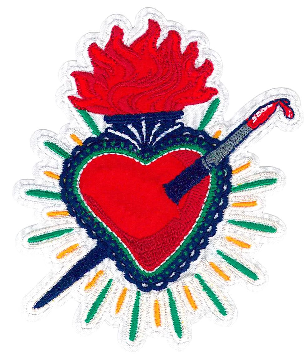 Amazon.com: Frida Kahlo Sacred Heart Paint Brush Patch : Arts