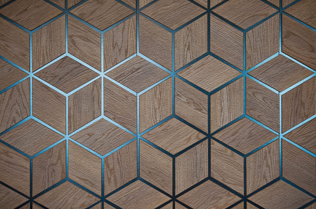 Unique Graphics 3D Wood Geometric Self Adhesive Textured Wallpaper Waterproof & Scratch Resistant (41CM X 244CM, Brown) (B091ZBGQ5Y) Amazon Price History, Amazon Price Tracker