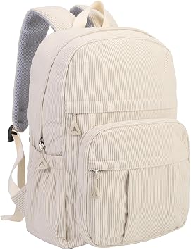 Girls School Corduroy Backpack for Boys Kawaii Travel Bookbag for Teens 6-12
