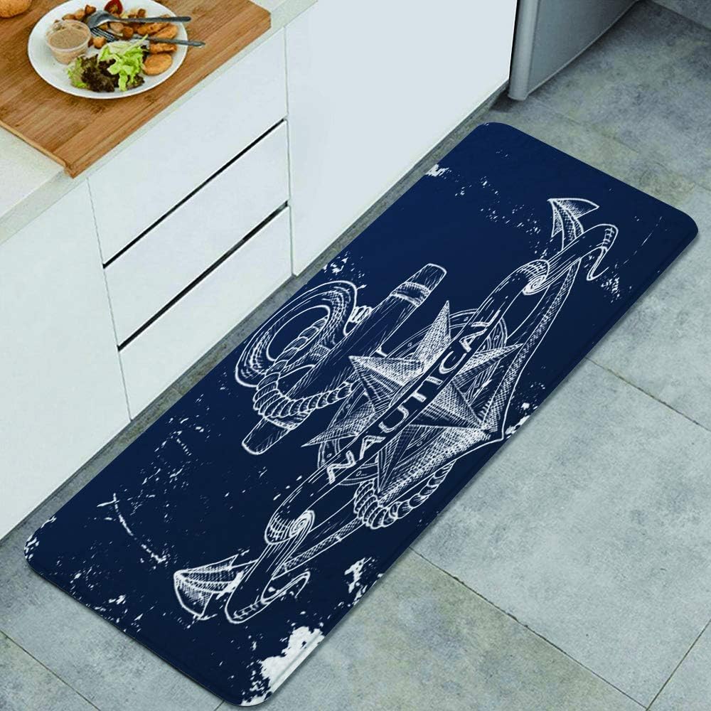 Amazon Co Jp Ninehasa キッチンマット 洗える 45 1cm ヴィンテージロータスペインティング キッチンマット 滑り止め 柔らかく おしゃれ 台所 マット お手入れ簡単 Kitchen Housewares