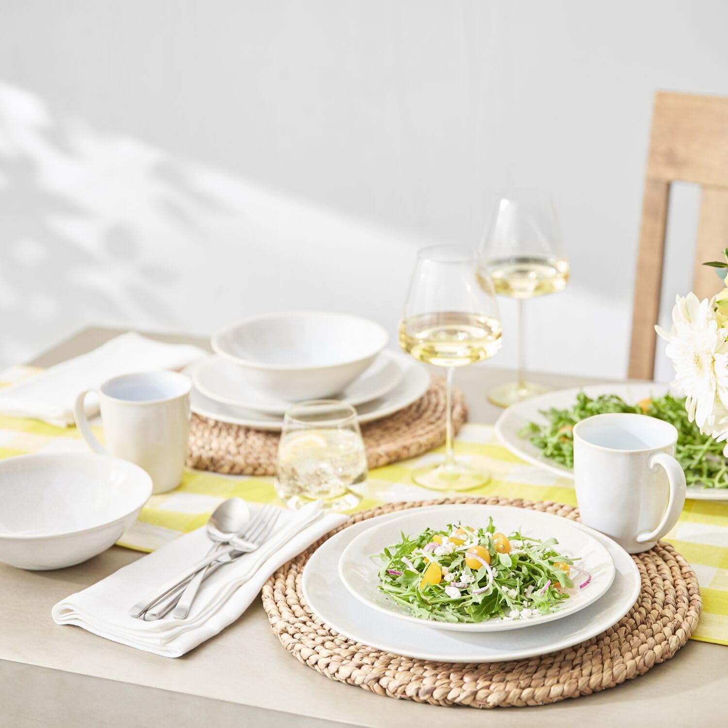Sur La Table　ホワイト プレート 4枚セット Amazon.com | Sur La Table Cloud Dinner Plate, White: Dinner Plates