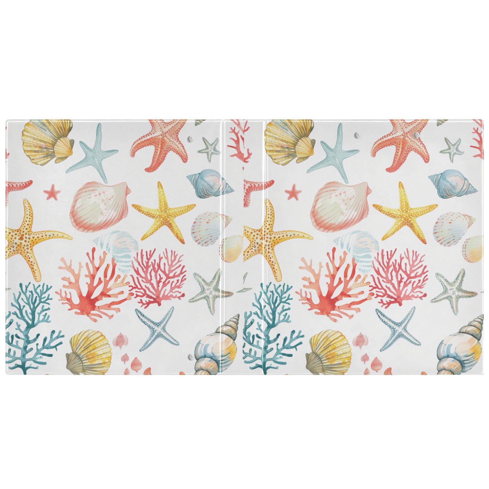 Raccoglitore con anelli a D da 3,8 cm, con blocco per appunti, 2 pezzi, 200 fogli