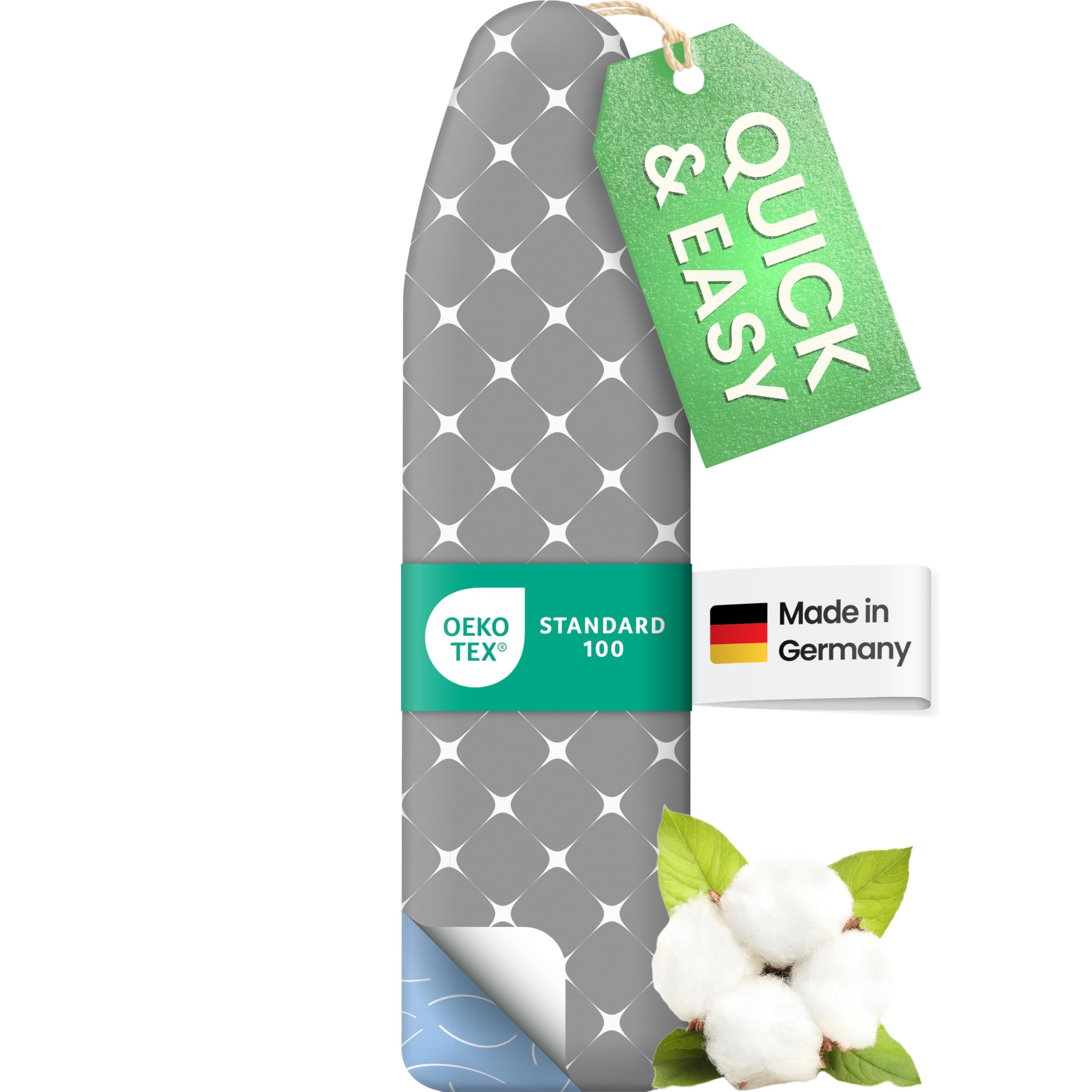 SimplySmooth Funda Premium 110x30 cm | Oeko-Tex 100 Relleno cómodo | para Tablas de 108-115x30-45 cm | Talla S - 1
