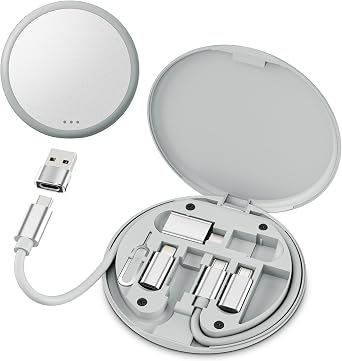 Basesailor Multi USB Charging Adapter Kit,USB 3.0 to USBC Adapter Set,1FT 100W Charger Cable,Type C to iOS Micro,Portable Travel Converter Case Box for Apple iPhone 17 16 15 Pro Max Air,Samsung S25