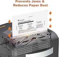 Vista 6 de Bonsaii Hojas lubricantes para trituradoras de papel, paquete de 12 (8.4 x 5.9 pulgadas/pieza)