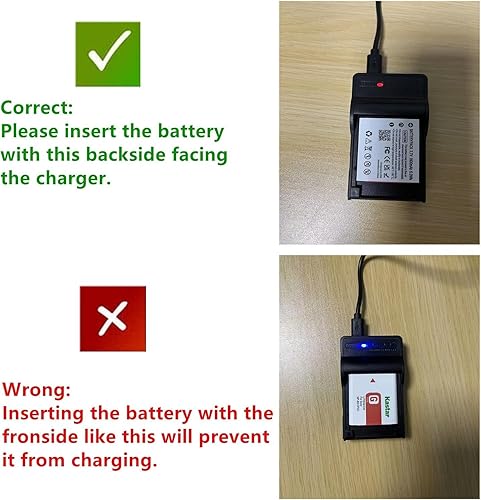 Miniatura 7 de Kastar Batería X2 + Cargador USB delgado para batería Sony NP-BG1 NP-FG1 Sony Cybershot DSC-HX5V, DSC-HX9V, DSC-W30, DSC-W35, DSC-W50, DSC-W55,