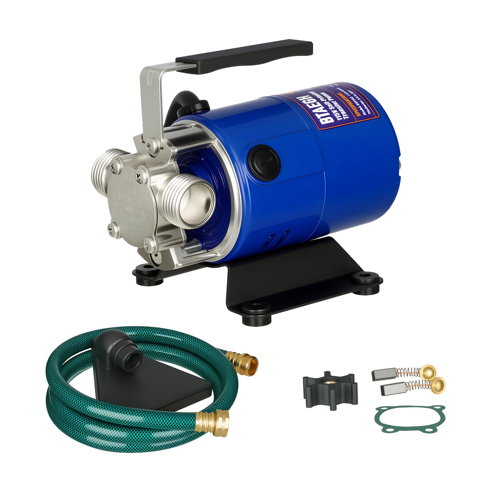 Photo 1 of BTAEGH Water Transfer Pump 115V 1/10HP 330 GPH Portable Electric Utility Pump with 6ft Hose Suction Kit Drain Pools Waterbed Rain Barrel Aquarium Hot Tub