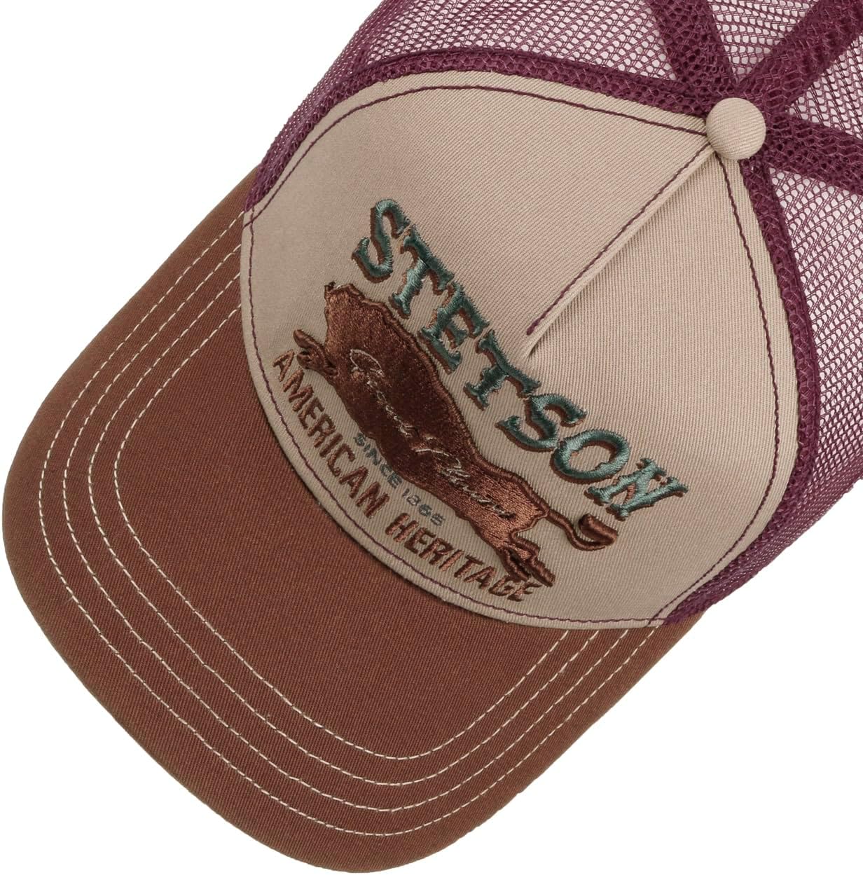 Stetson The Plains Trucker Cap Women/Men bordeaux One Size