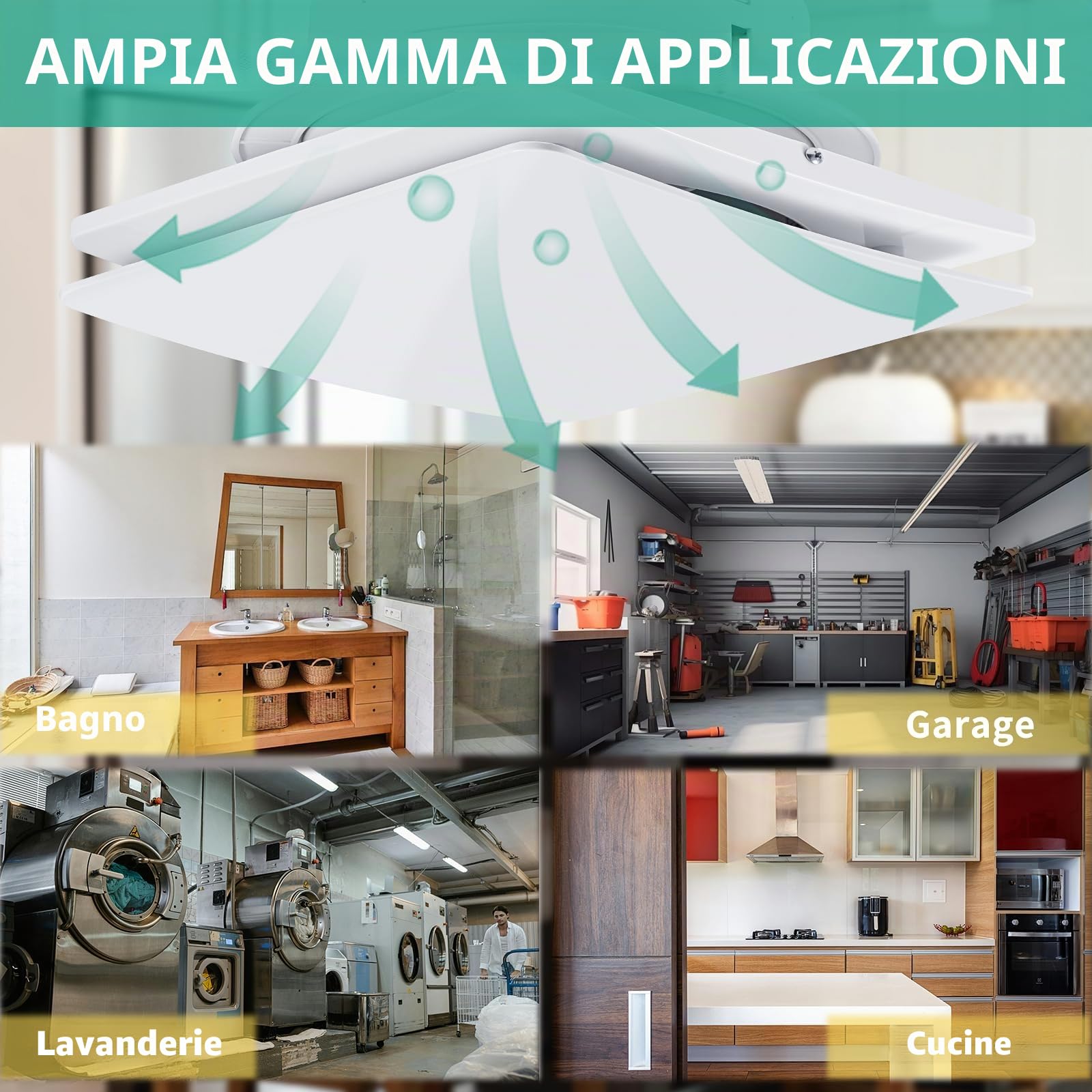 FanGoFast Aspiratore da Bagno 100mm Ventola Aspirazione con Timer Sensore Umidità Silenzioso