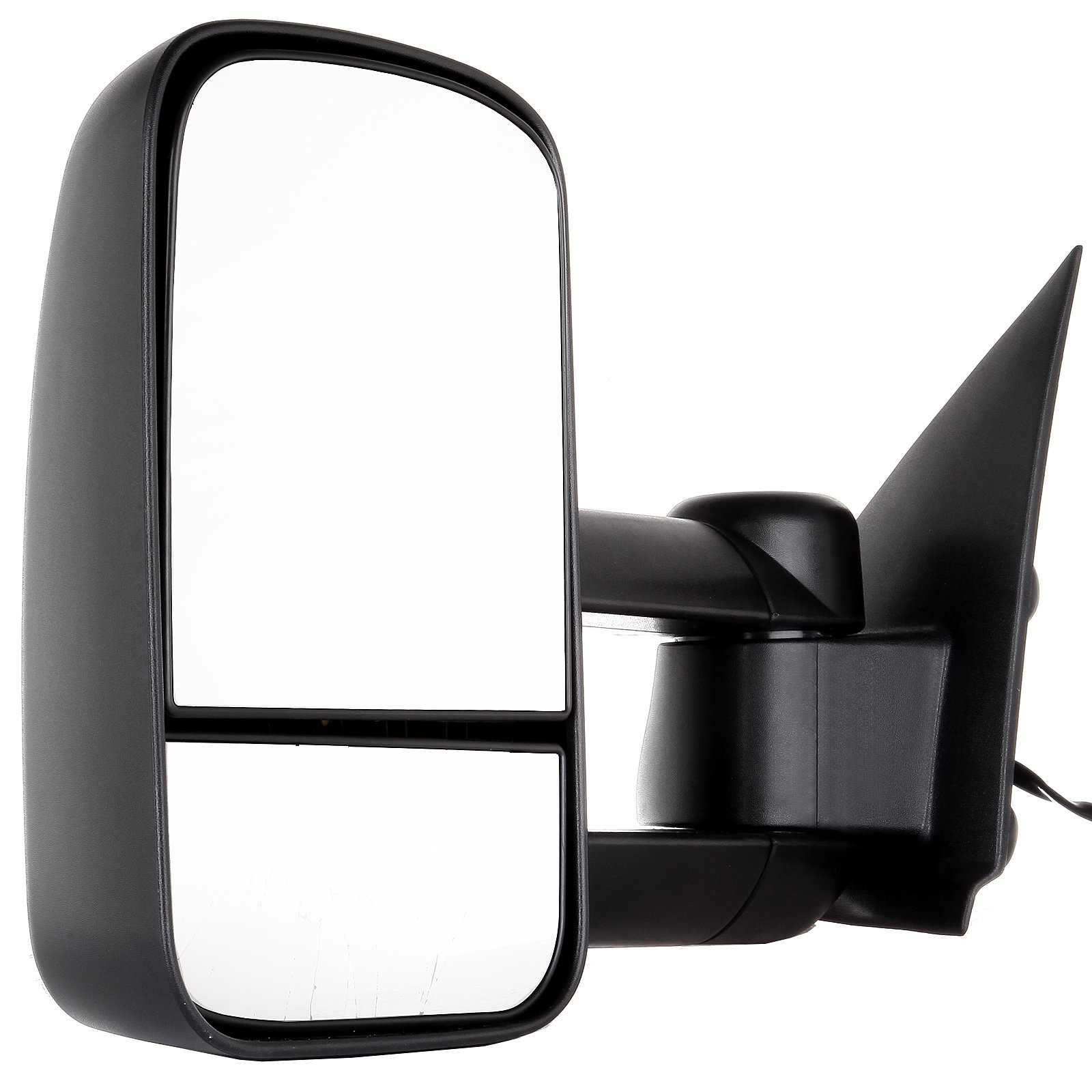 FEIPARTS Tow Mirrors Towing Mirrors Fit for 1997-2003 for Ford for F150 Standard Extended Cab (Not for 4 Doors Crew Cab Models) Towing Mirrors with Left Right Side Power Black Manual Telescoping
