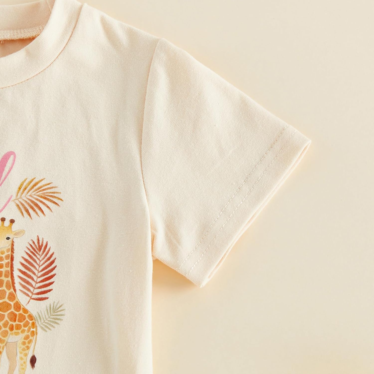 FYBITBO First Birthday Baby Boy Outfit Wild One Safari Animal Tshirt Solid Shorts Summer Outfit 1st Birthday Boys Clothes