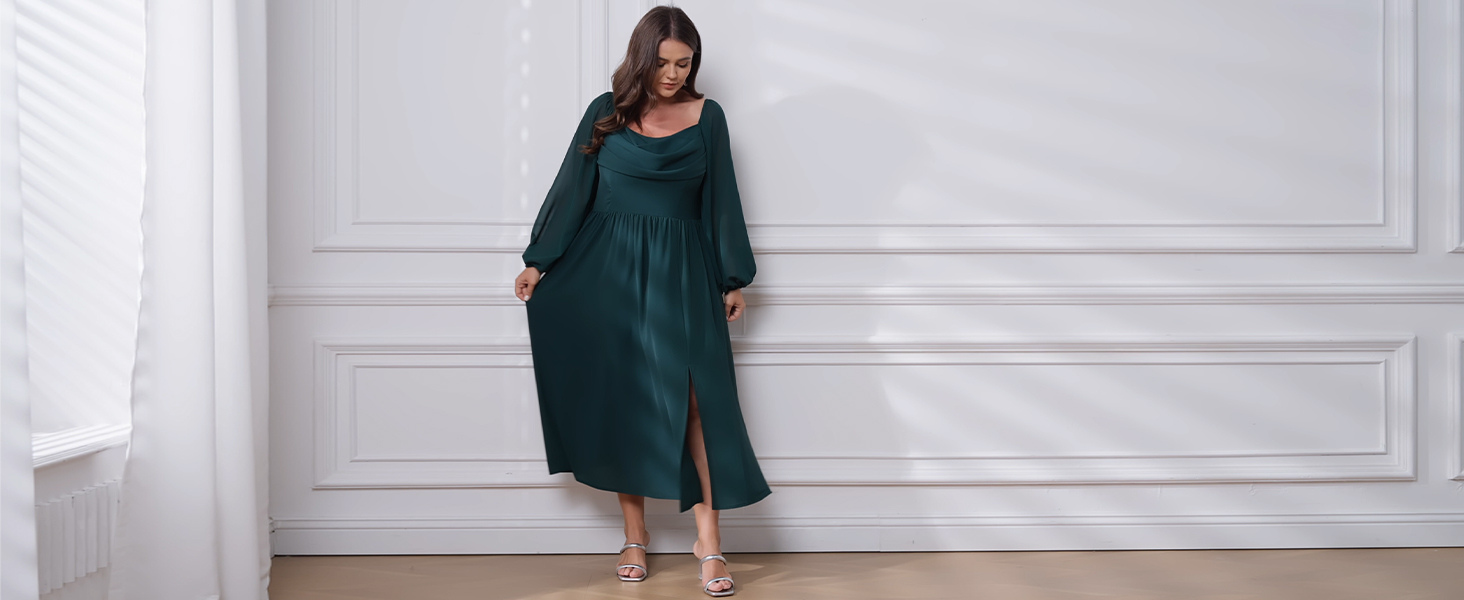 long sleeve green dress amazon Amazon.com: Simplee Womens Boho Floral Long Sleeve Maxi Dress V Neck Empire Waist Spring Fall Semi Formal Wedding Guest Dresses Army Green S : Clothing, Shoes & Jewelry