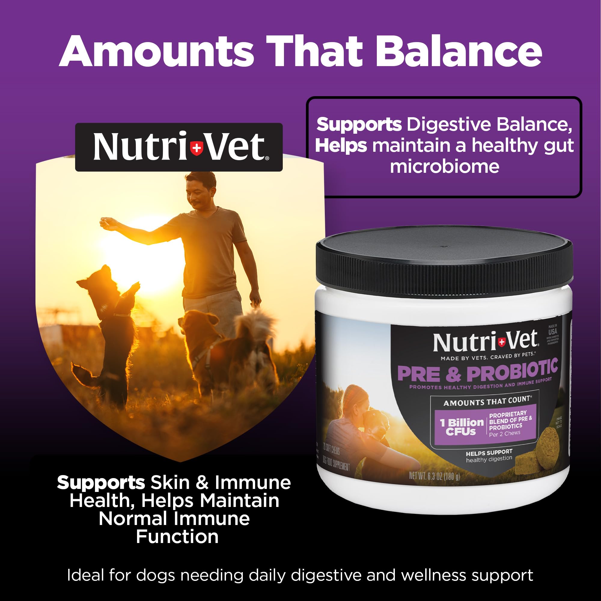 Nutri-Vet Pre & Probiotics for Dogs, Dog Probiotics, 120 Soft Chews — Amazon image 3