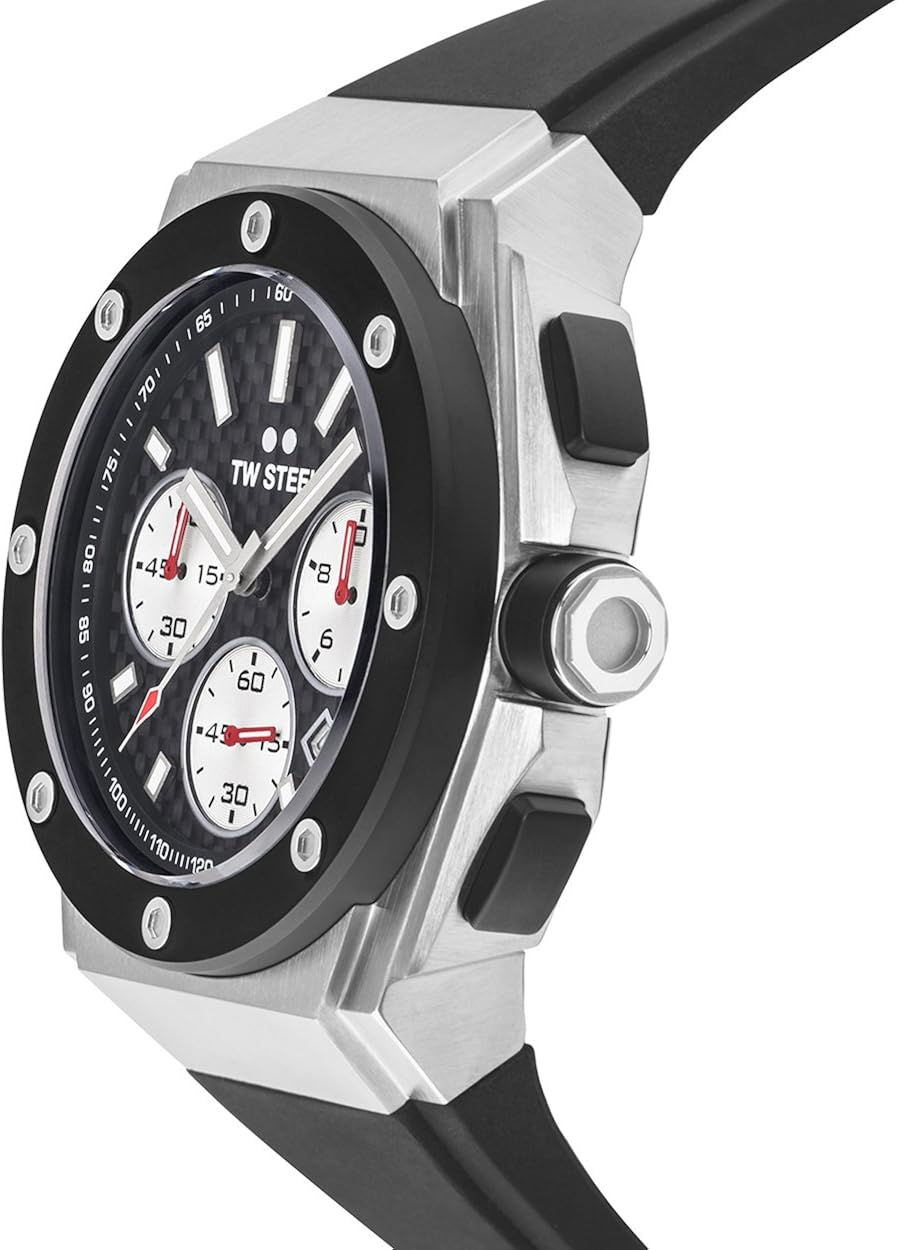 TW Steel Orologio cronografo Quarzo Unisex con Cinturino in Silicone CE4019 TW Steel Orologio cronografo Quarzo Unisex con Cinturino in Silicone CE4019