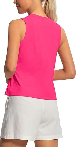 Miniatura 3 de Hiverlay Workout Tank Tops for Women Sleeveless Athletic Cropped Tank Top Sports Gym Muscle Running Shirts